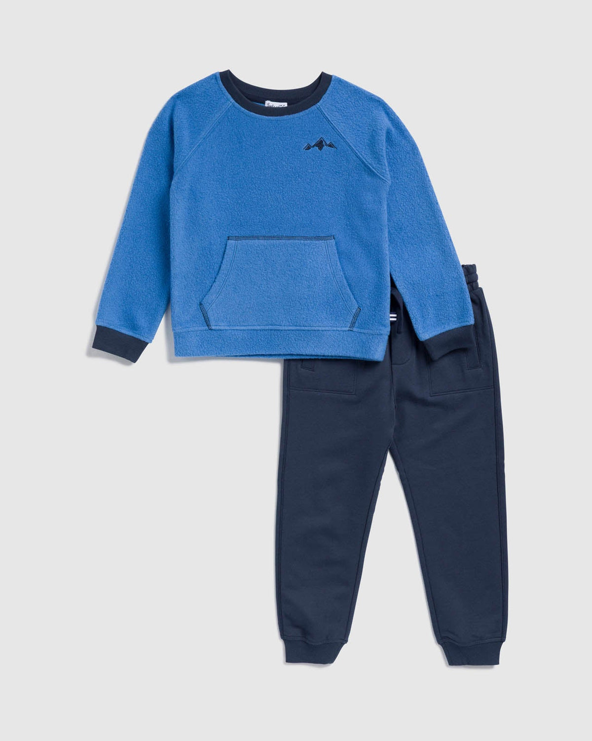Toddler Boy Mountain Crossing Crewneck Set - Sky Blue