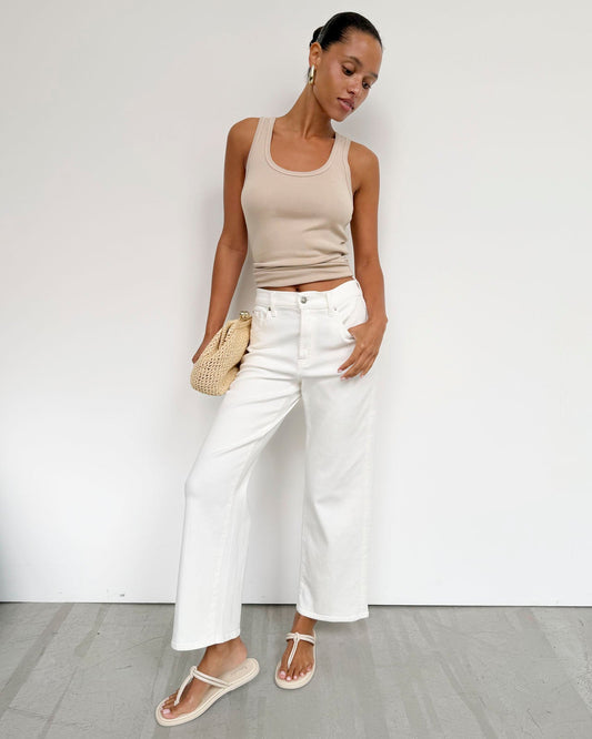 Straight Ankle Jean - Dove