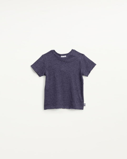 Little Boy Short Sleeve Pullover Tee - Navy
