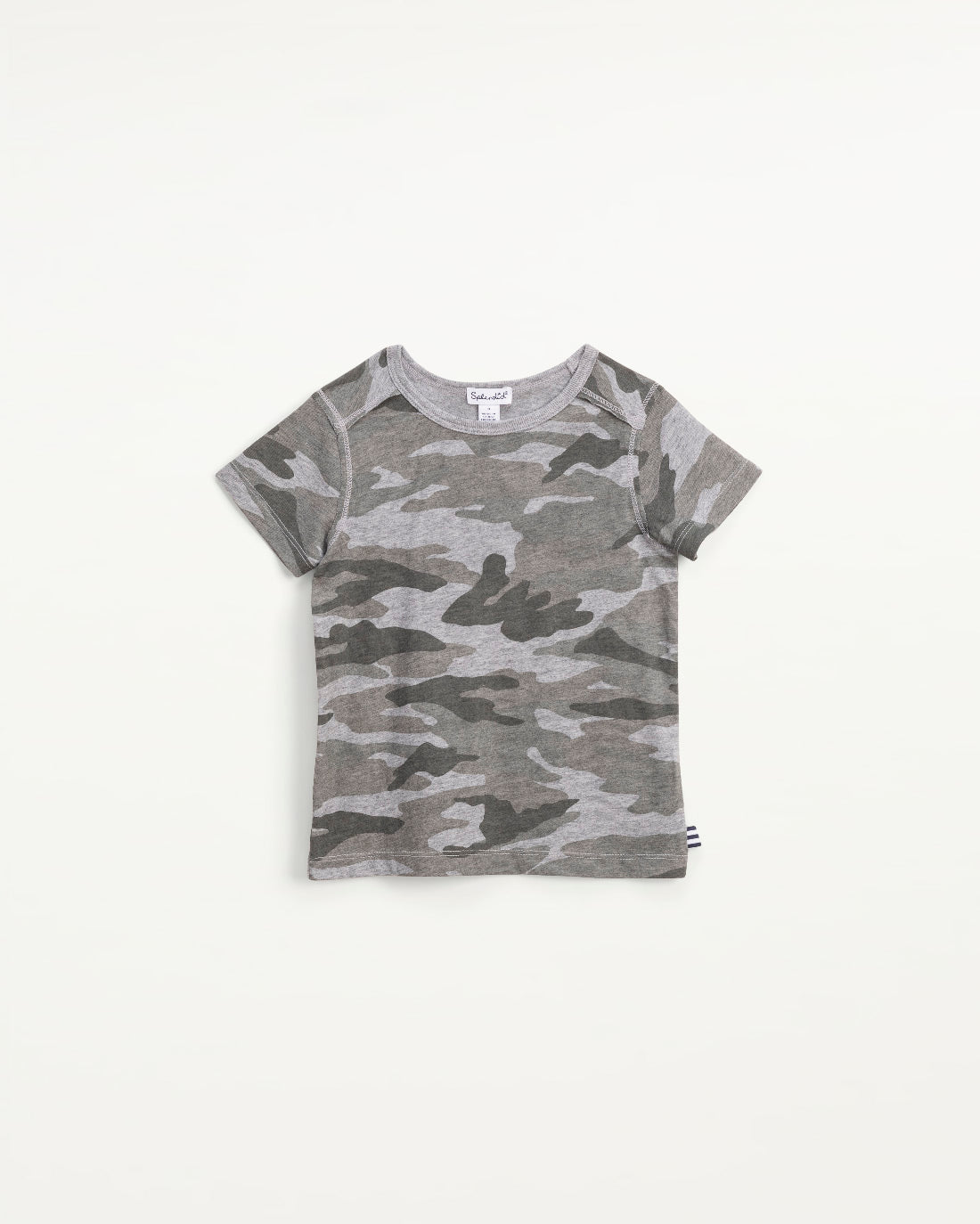 Toddler Boy Camo Tee - Light Charcoal Heather