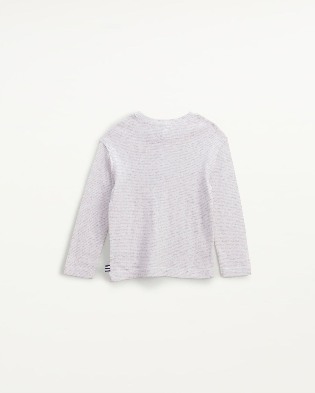 Toddler Boy Yarn Dyed Stripe Henley - Ice Heather Grey