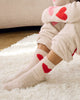 Oat Heather/Multi Heart