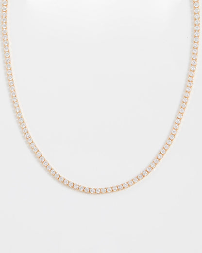 Shashi Tennis Diamond Necklace - Gold