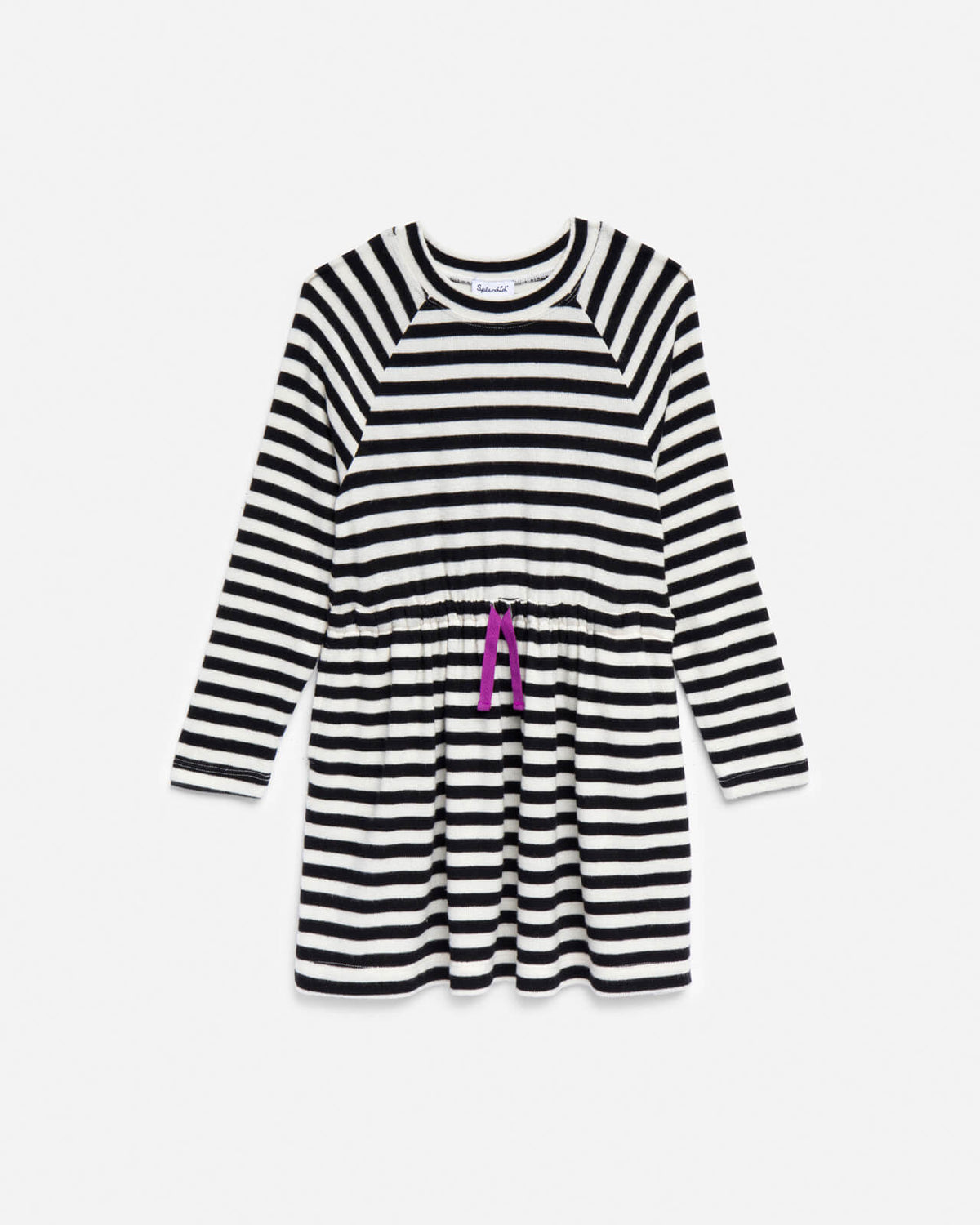 Toddler Girl C Est La Vie Dress - Black Stripe
