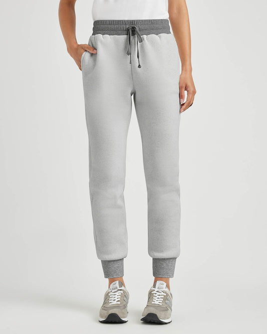 Bella Fleece Jogger - Ice Heather Grey