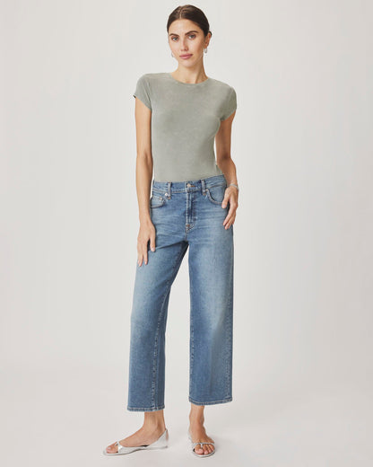 Straight Ankle Jean in Medium Wash - Ocean Breeze