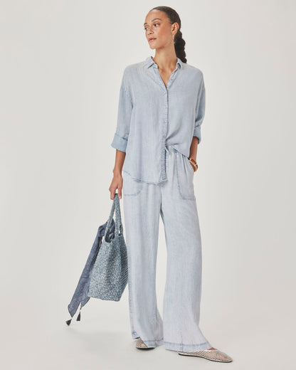 Bleached Indigo Button Down - Bleached Indigo