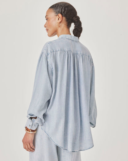 Bleached Indigo Button Down - Bleached Indigo