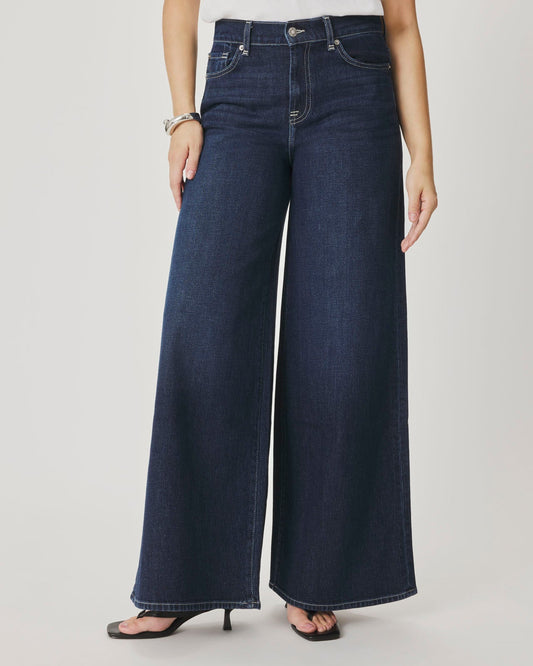 Ravyn Wide Leg Jean in Dark Wash - Oceanwood