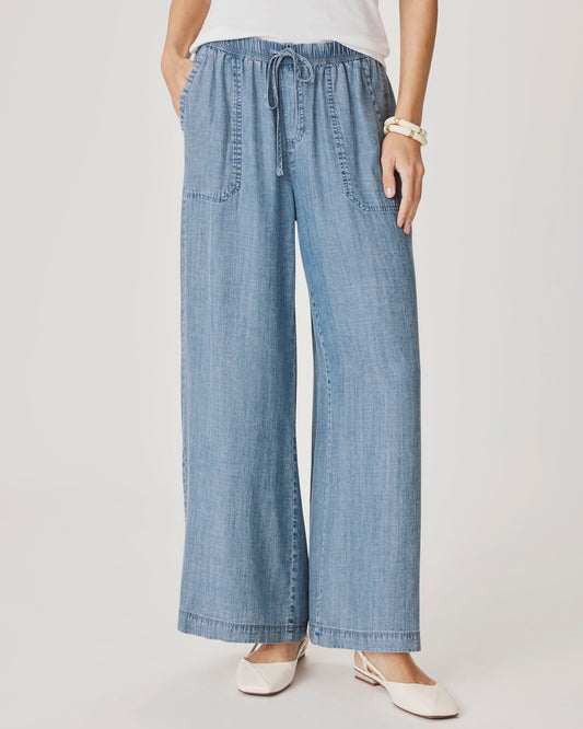 Angie Indigo Palazzo Pant - Indigo