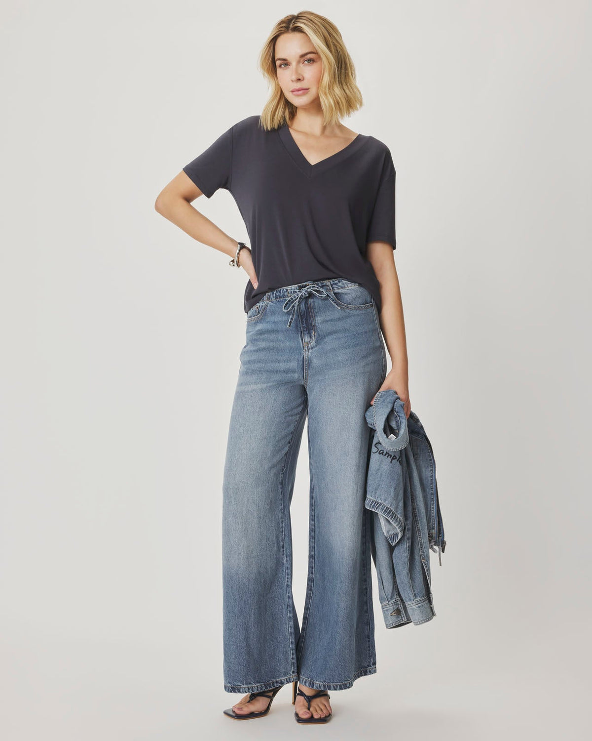 Kacey Bamboo Blend V-Neck Tee