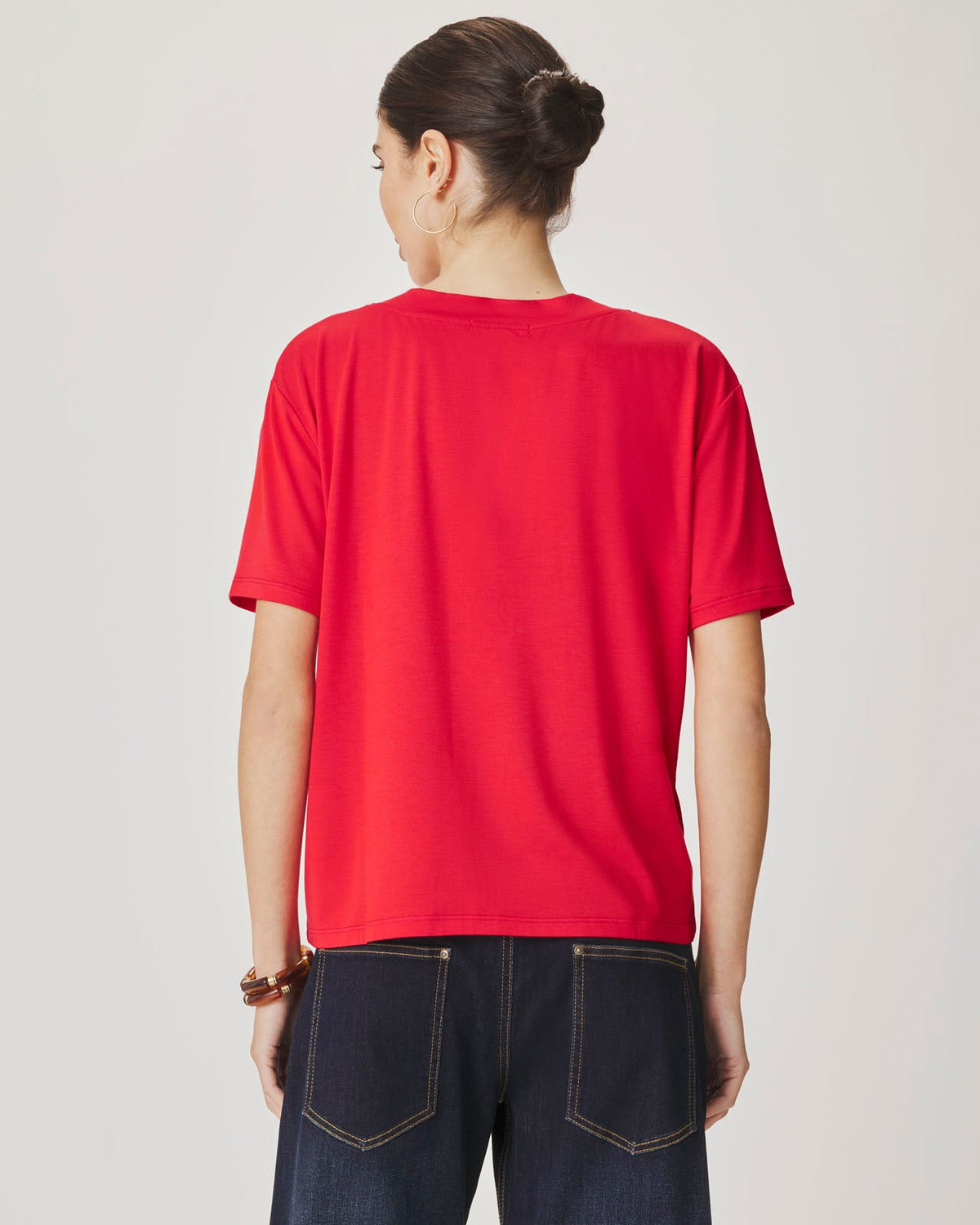 Kacey Bamboo Blend V-Neck Tee