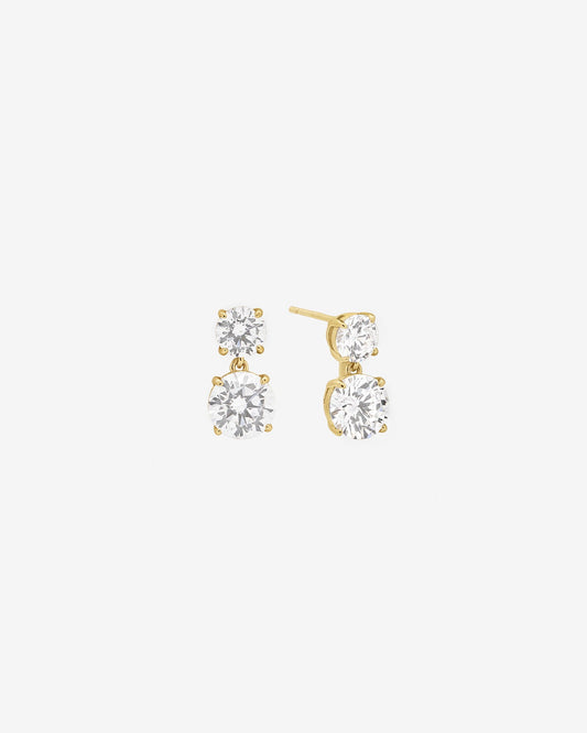 Shashi CZ Drop Earring - Gold