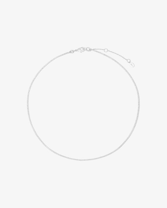 Shashi Micro Teeny Tiny Tennis Necklace - Silver