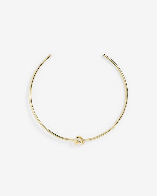 Shashi Knot Necklace Cuff - Gold