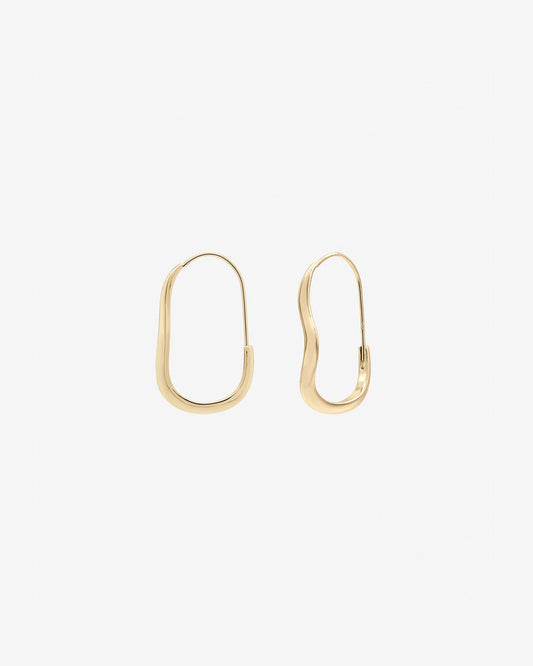 Shashi Mia Wave Hoop - Gold