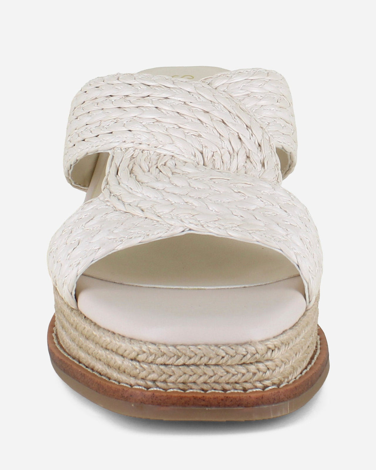 Daria Raffia Wedge in Oat - Oat