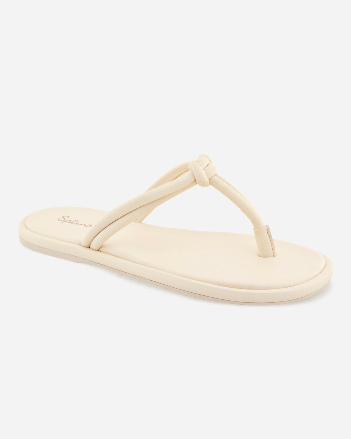 Fedora Leather Sandal in Oat - Oat