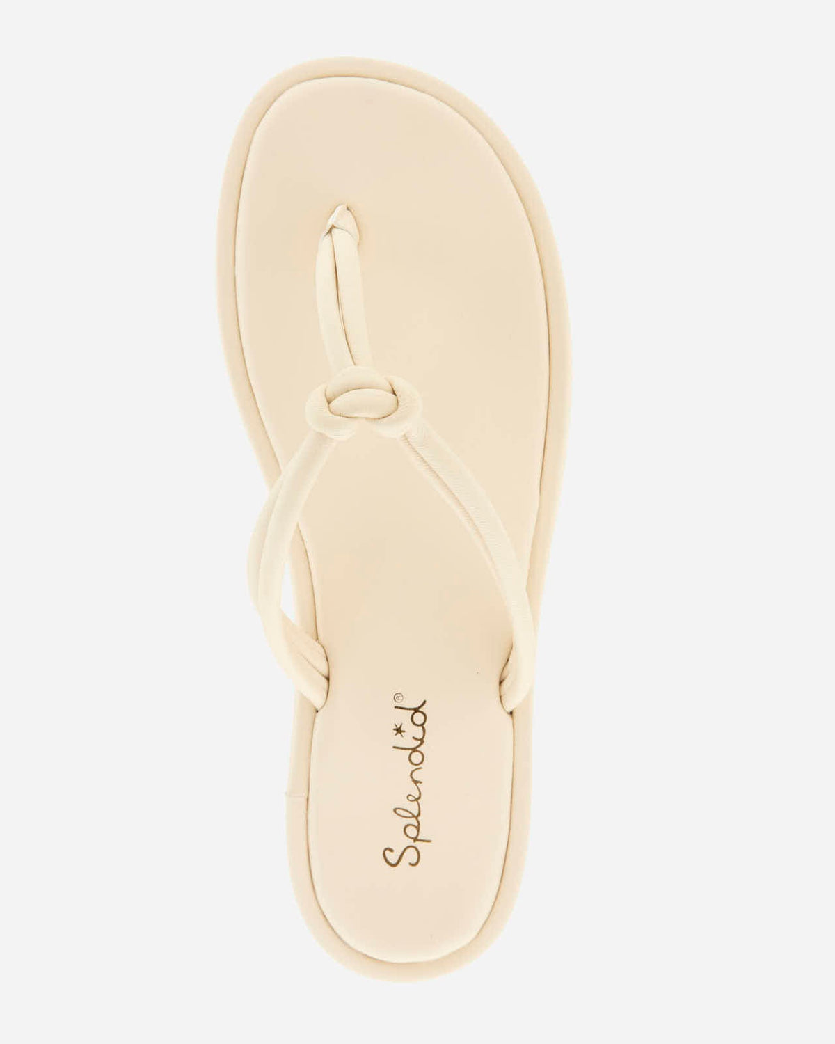 Fedora Leather Sandal in Oat - Oat