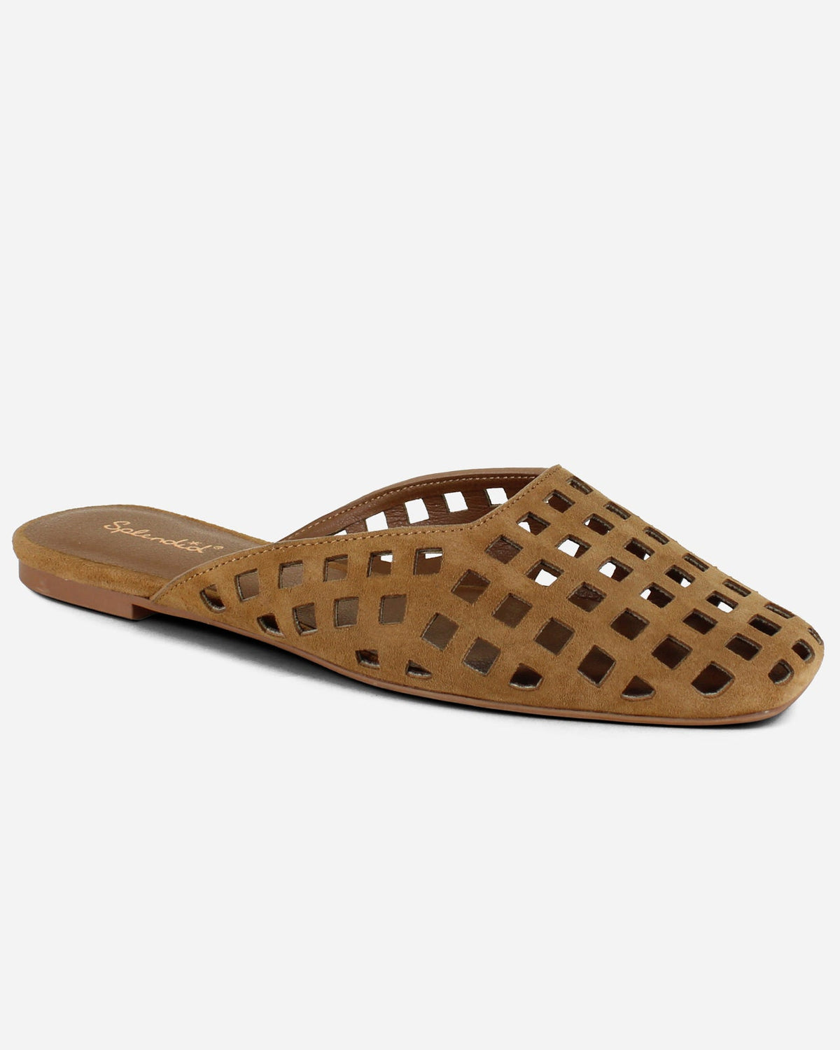 Remi Suede Mule in Caramel - Caramel