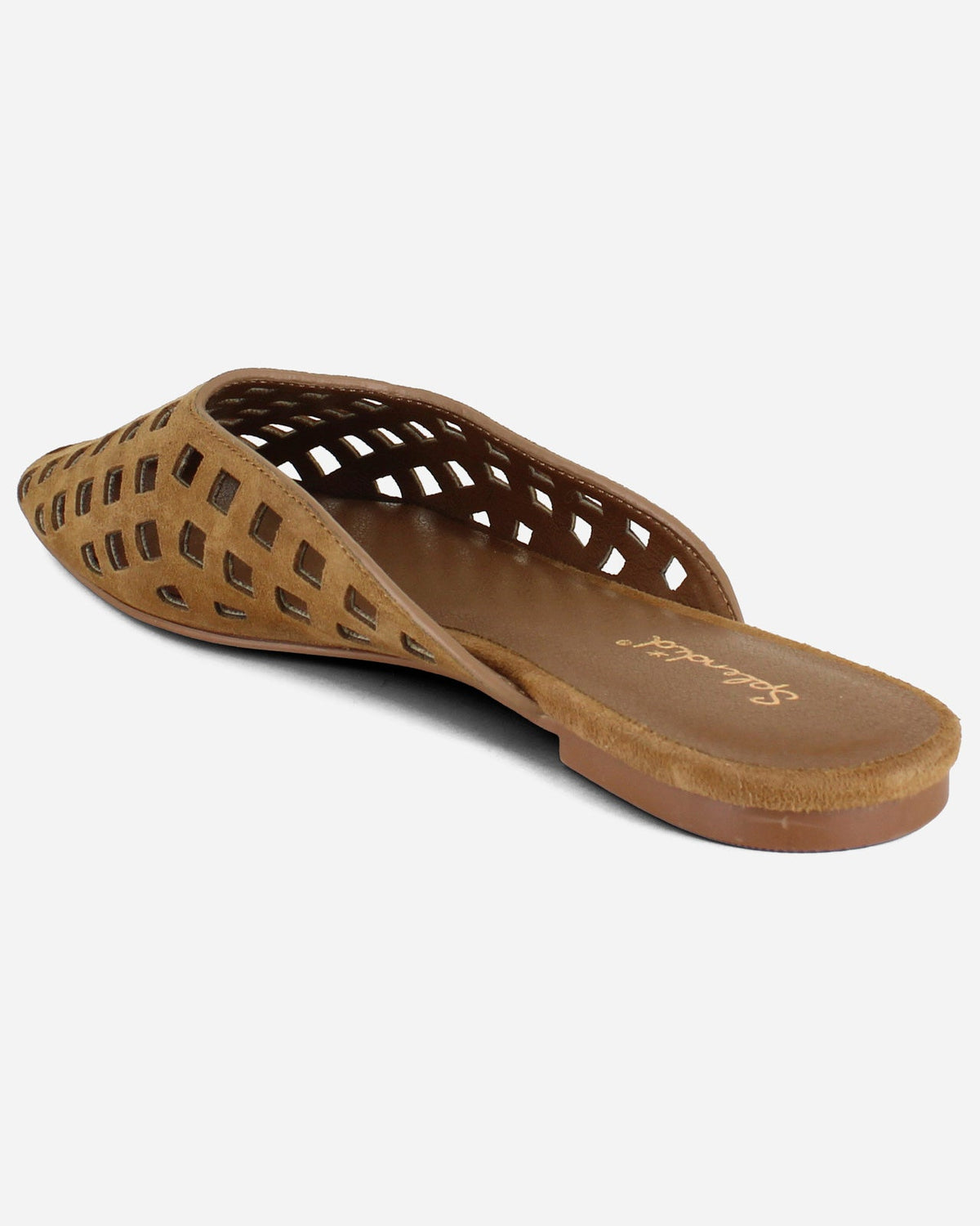 Remi Suede Mule in Caramel - Caramel