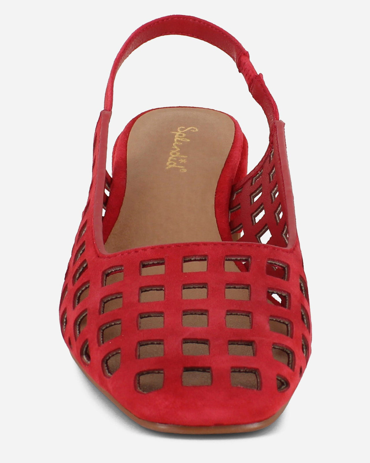 Roxanne Suede Mule in Red - Red