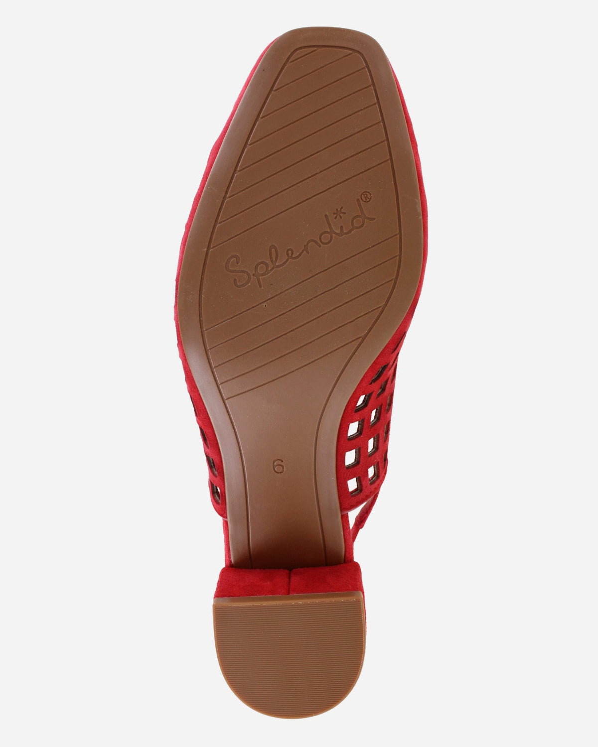 Roxanne Suede Mule in Red - Red