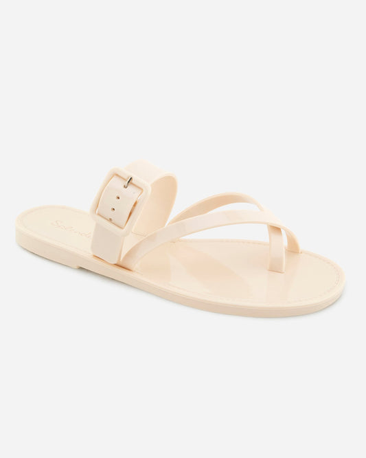 Sutton Jelly Sandal in Oat - Oat