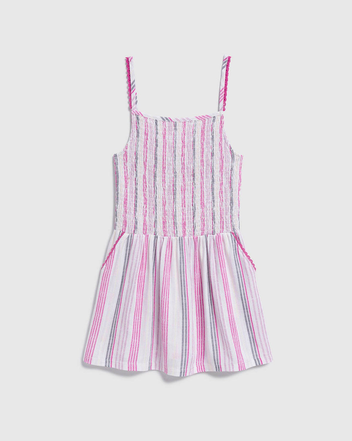 Girls Sunset Stripe Dress - Sunset Stripe