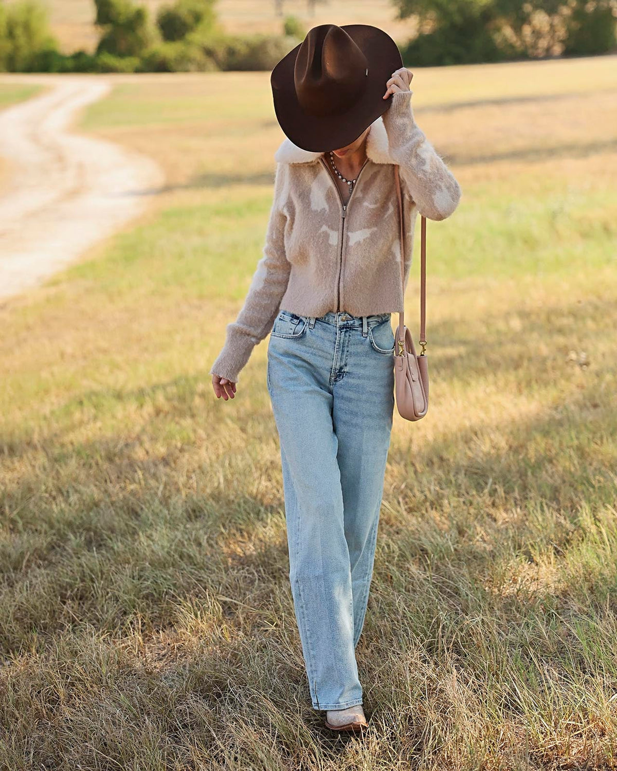 Lola Collar Cardigan - Neutral Multi
