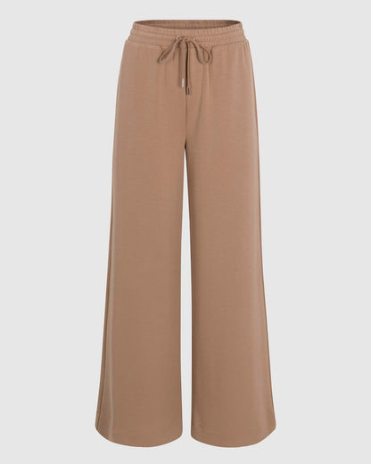 Splendid x @Cellajaneblog Scubasoft Wide Leg Pant - Praline