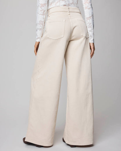 Ravyn Wide Leg Jean - White Sand