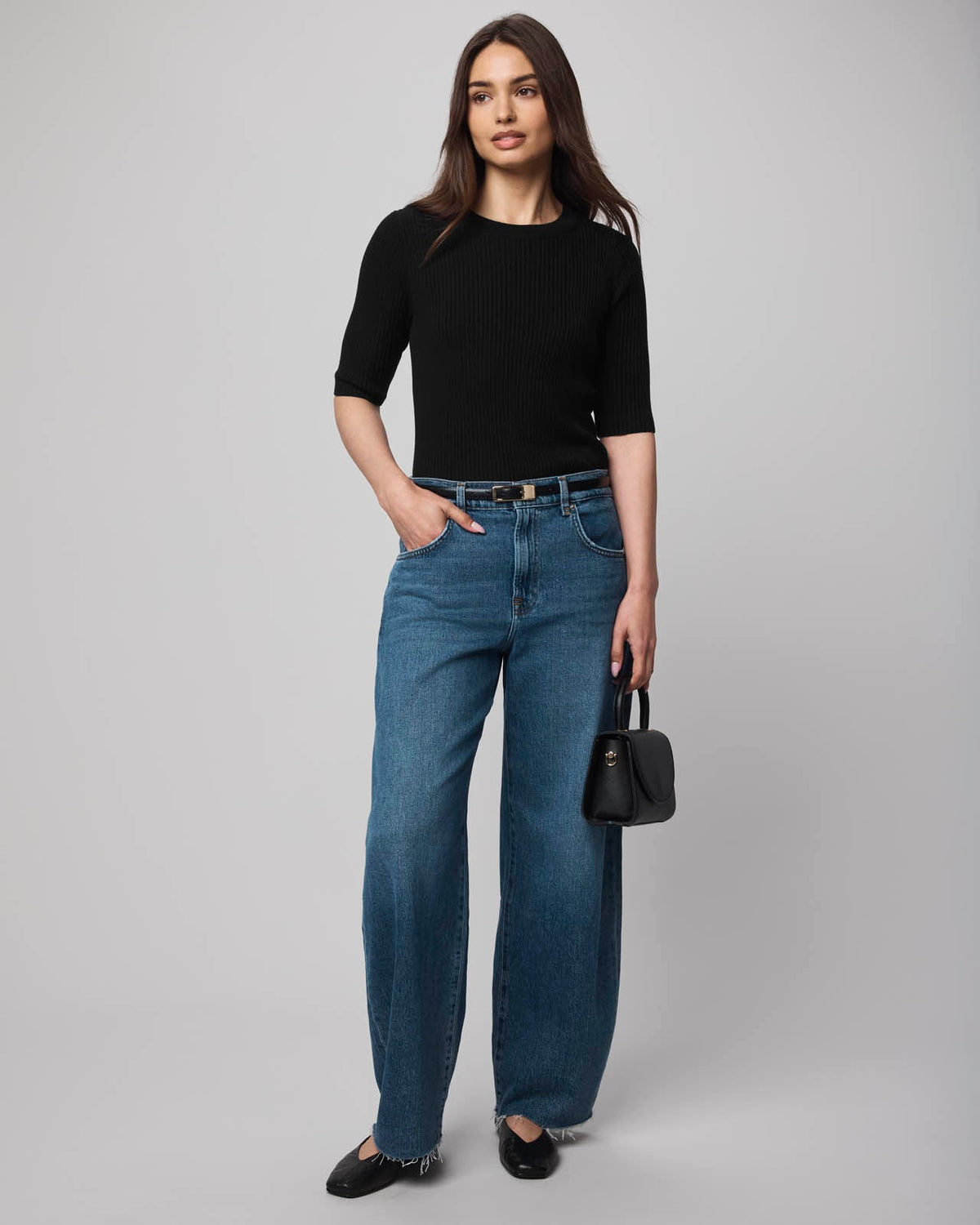 Georgie Cashblend Elbow Sleeve Sweater