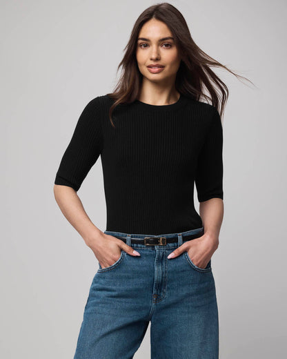 Georgie Cashblend Elbow Sleeve Sweater