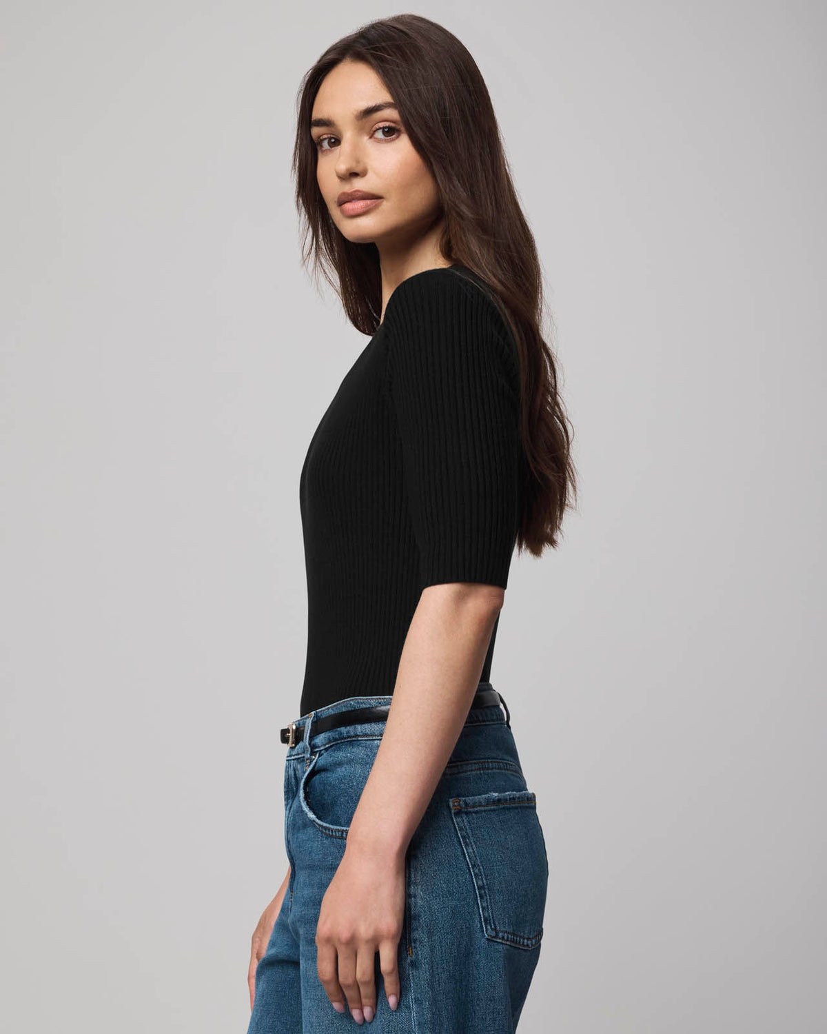 Georgie Cashblend Elbow Sleeve Sweater