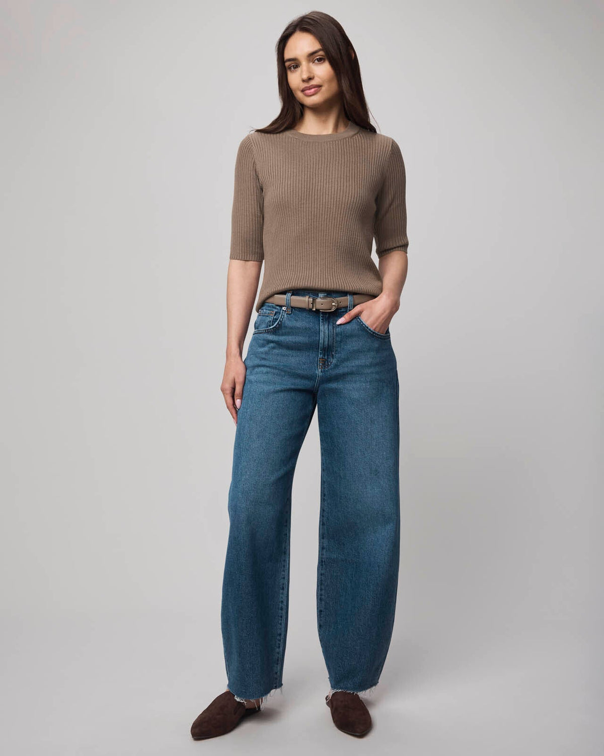 Georgie Cashblend Elbow Sleeve Sweater
