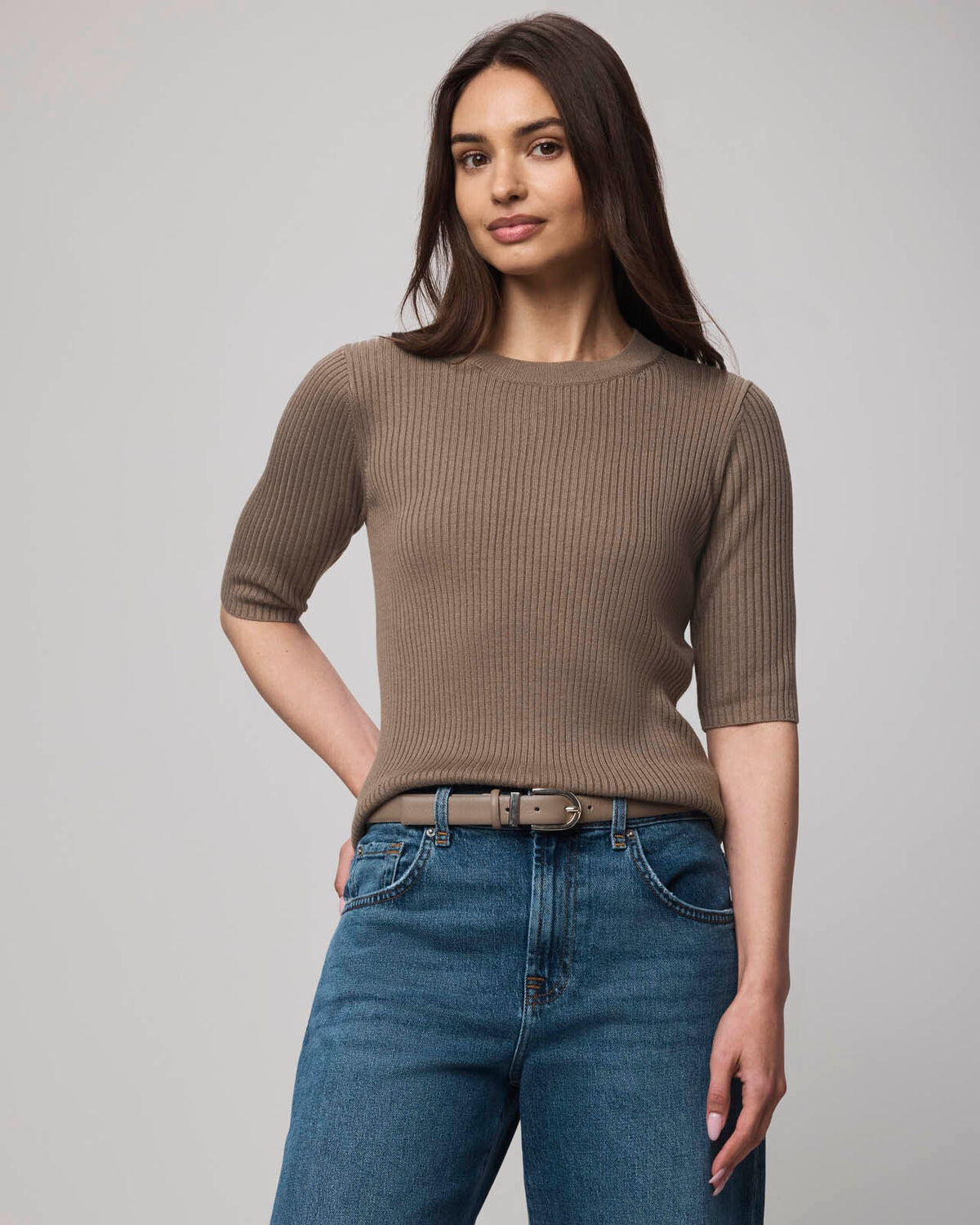 Georgie Cashblend Elbow Sleeve Sweater