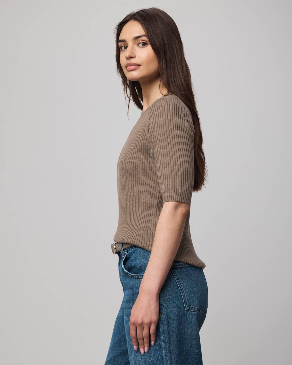 Georgie Cashblend Elbow Sleeve Sweater