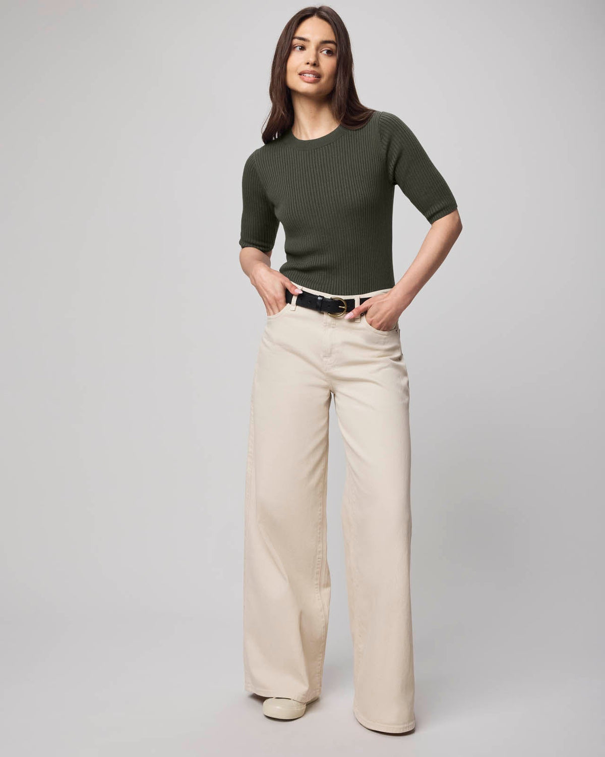Georgie Cashblend Elbow Sleeve Sweater