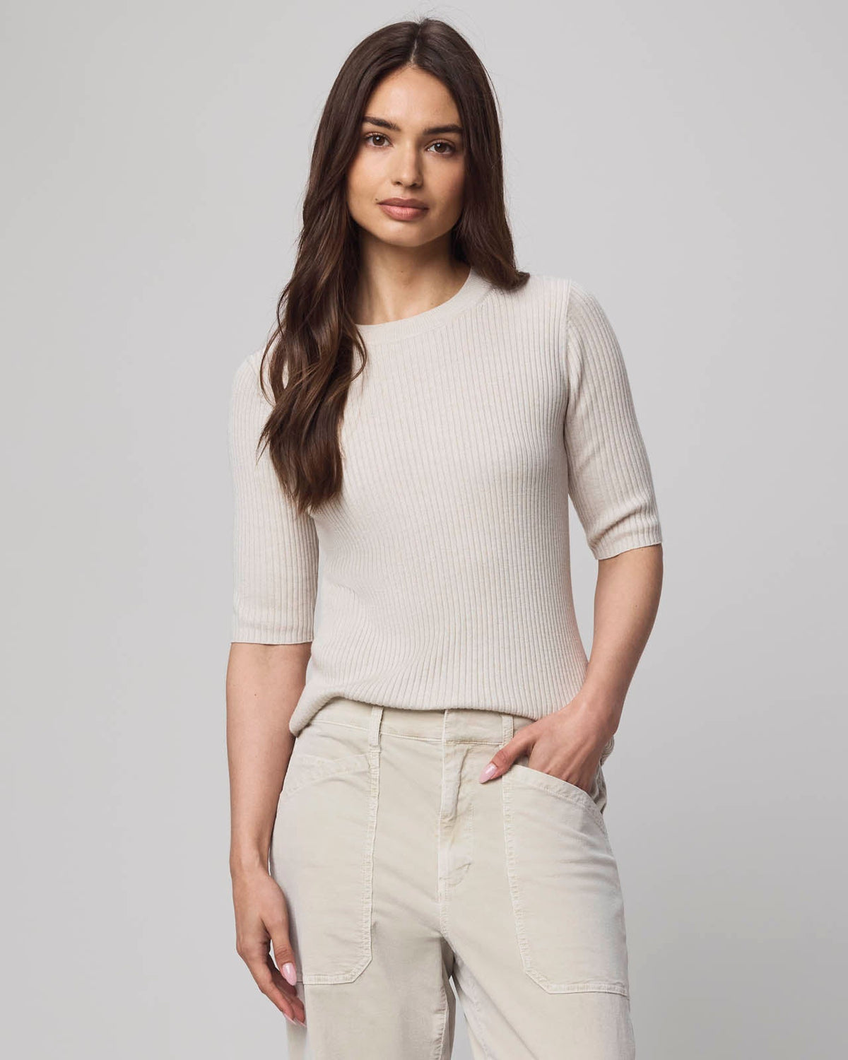Georgie Cashblend Elbow Sleeve Sweater