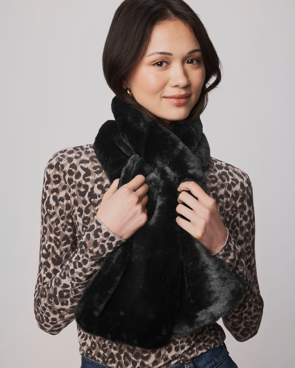 Lucia Fur Scarf