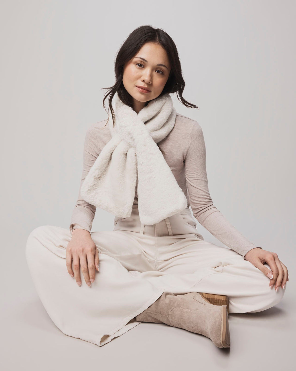 Lucia Fur Scarf