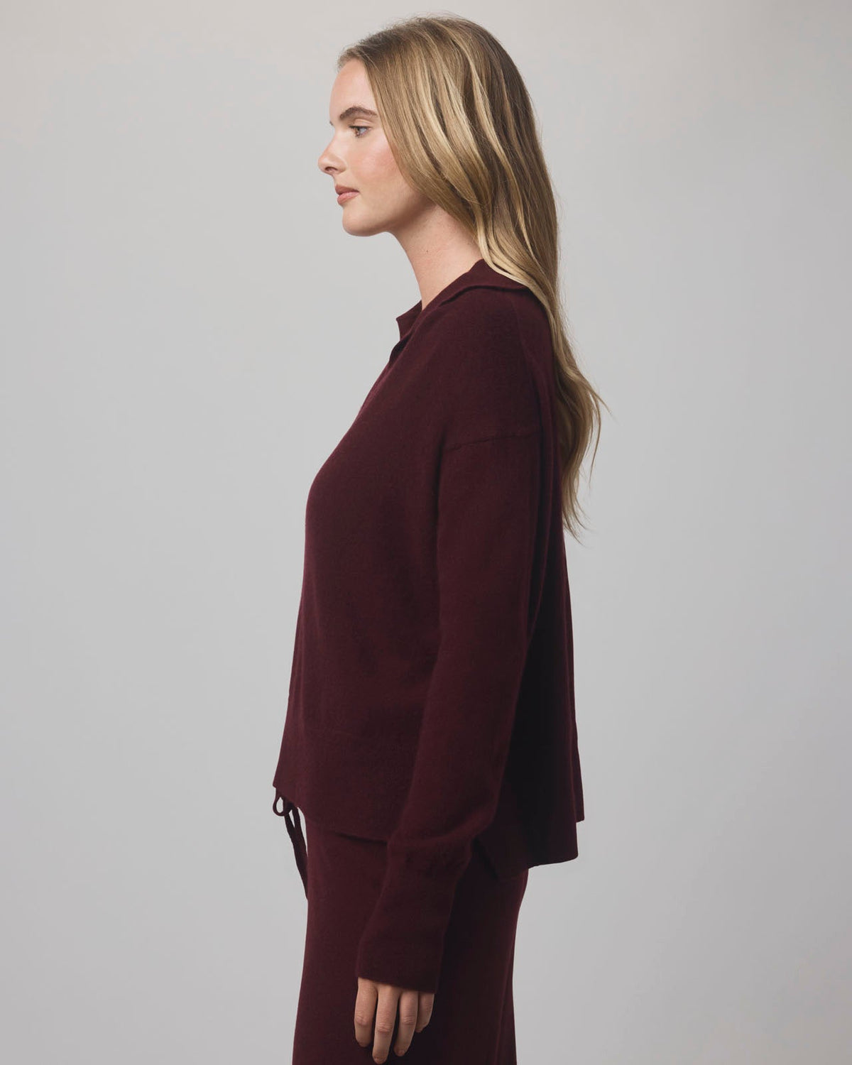 Tori Cashmere Polo Sweater