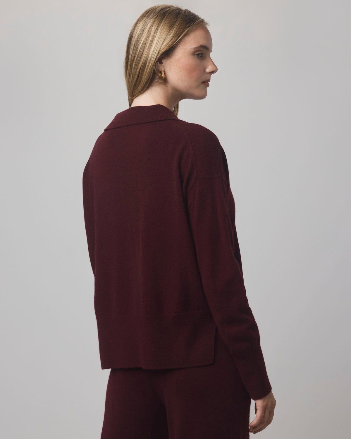 Tori Cashmere Polo Sweater