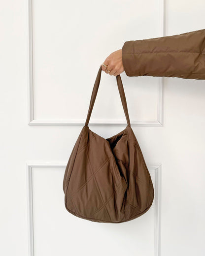 Splendid x @Cellajaneblog Quilted Tote Bag - Truffle