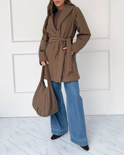 Splendid x @Cellajaneblog Quilted Tote Bag - Truffle
