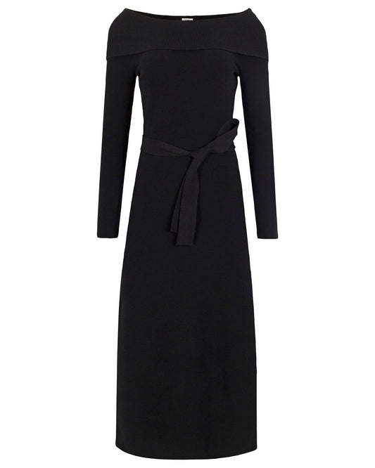 Splendid x @Cellajaneblog Off-the-Shoulder Sweater Dress - Black