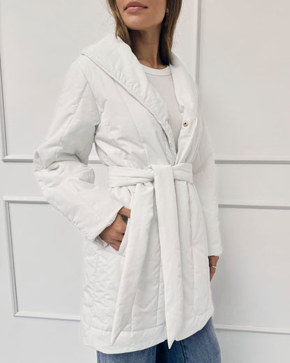 Splendid x @Cellajaneblog Quilted Coat - Snow