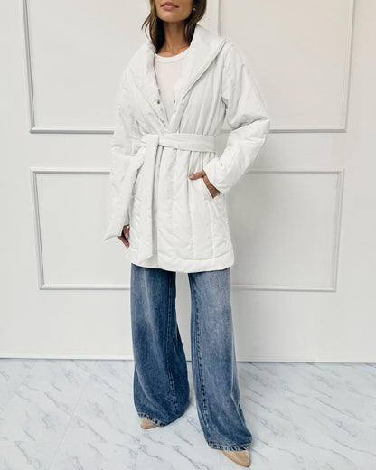 Splendid x @Cellajaneblog Quilted Coat - Snow