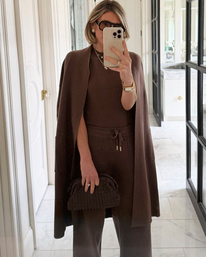 Splendid x @Cellajaneblog Sleek Coatigan - Truffle